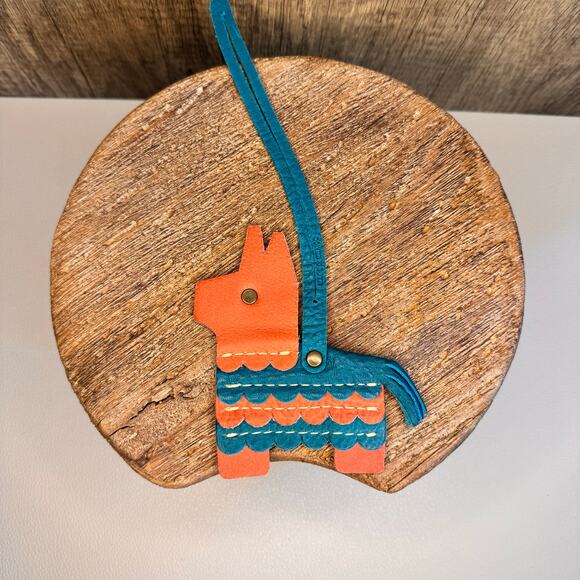 Portland Leather Pinata Tassel WATERMELON Pinata Bag Charm Llama NEW FAST SHIP - Picture 6 of 6